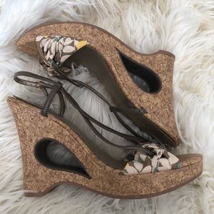 Qupid Cork Wedges Sz 7.5